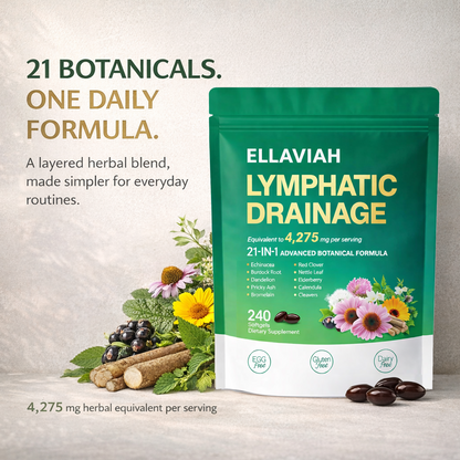 Lymphatic Drainage Softgels, 240 Softgels, 80 Servings