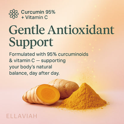 Turmeric Curcumin 95 Capsules with Ginger, Vitamin C & Black Pepper, 120 Count