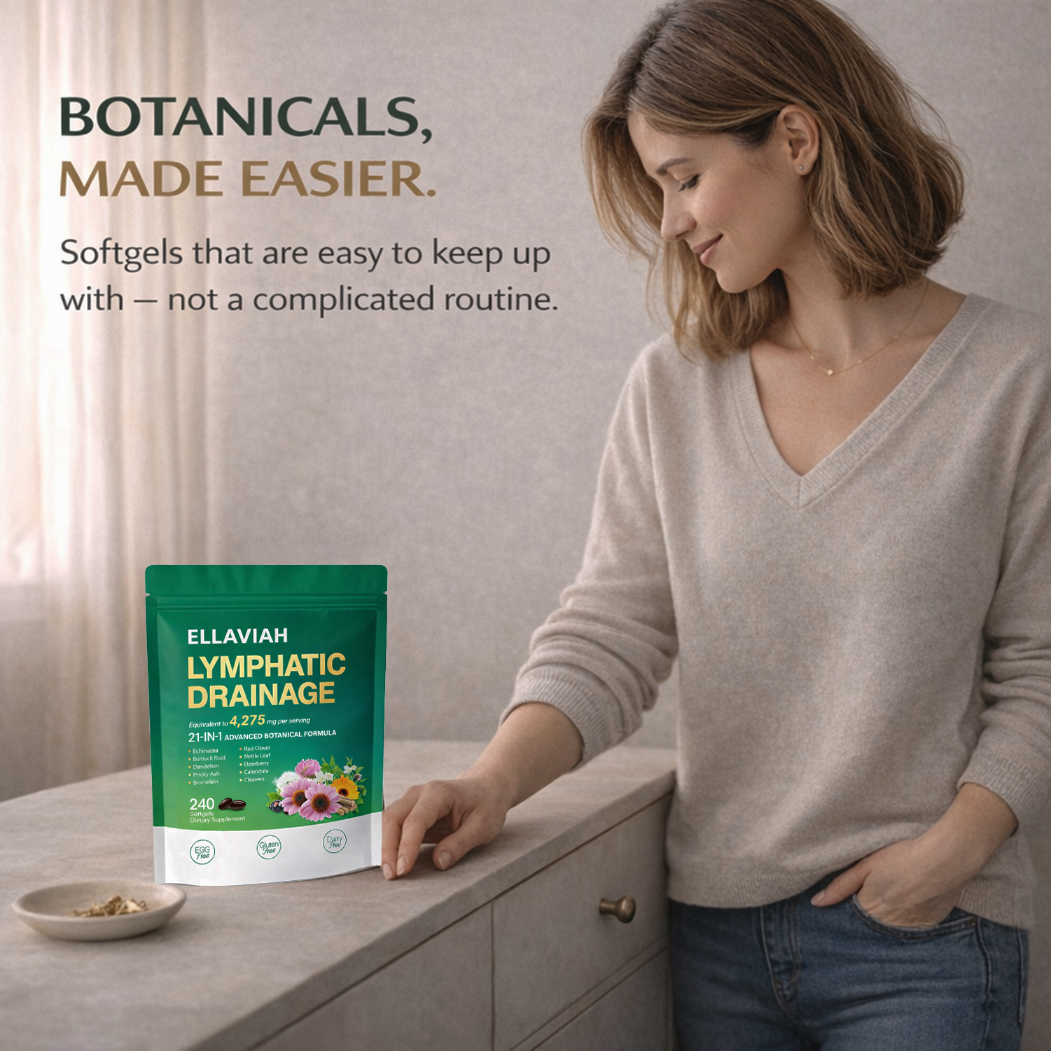 Lymphatic Drainage Softgels, 240 Softgels, 80 Servings