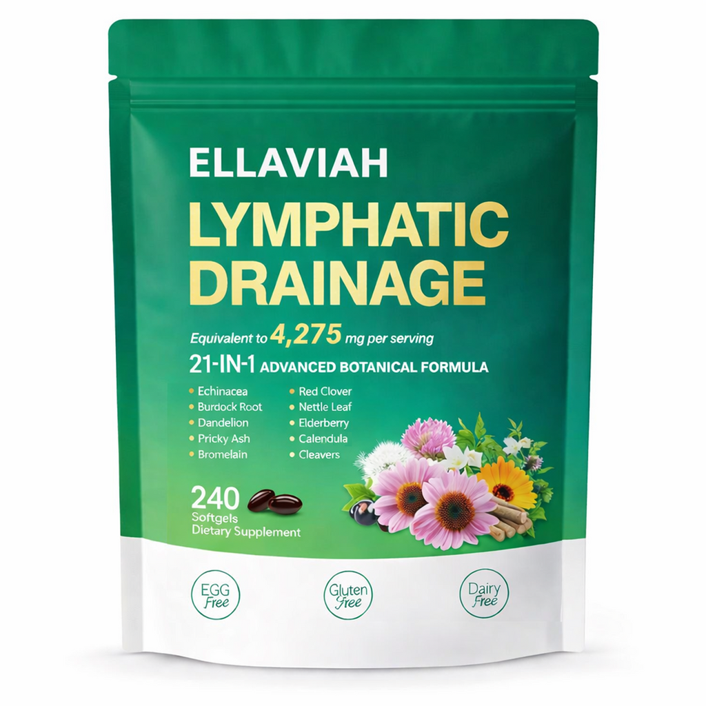 Lymphatic Drainage Softgels, 240 Softgels, 80 Servings