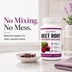 Beet Root Capsules with Grape Seed Extract, 1500mg Per Serving, Beetroot Powder Supplement