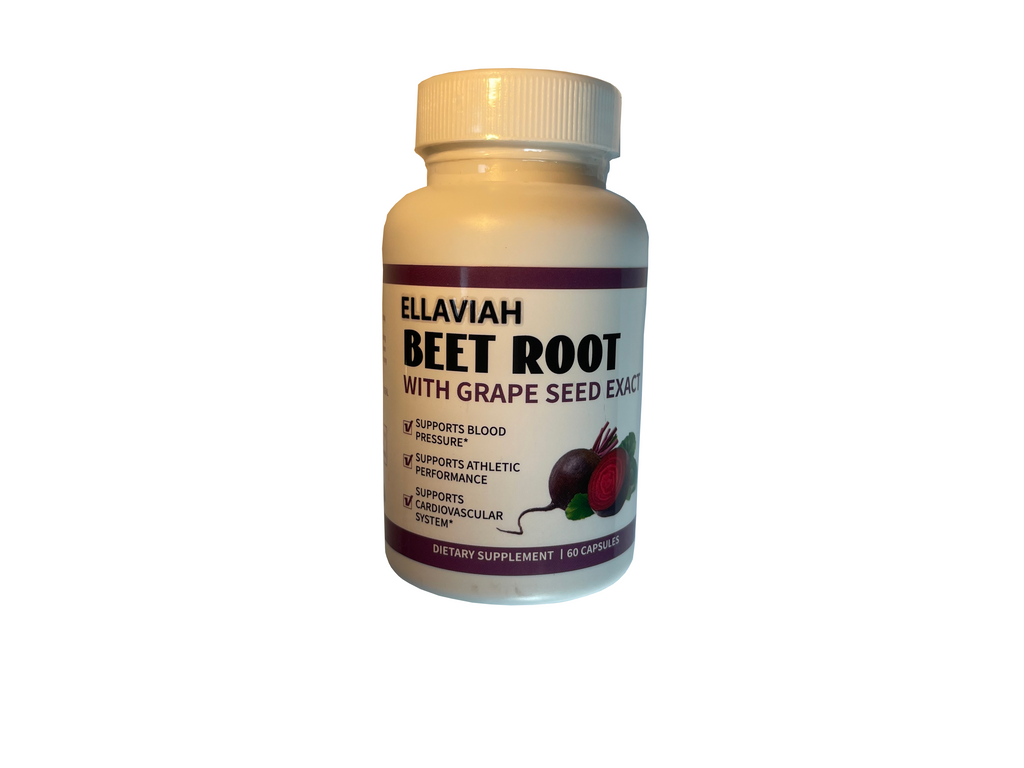 Beet Root Capsules with Grape Seed Extract, 1500mg Per Serving, Beetroot Powder Supplement