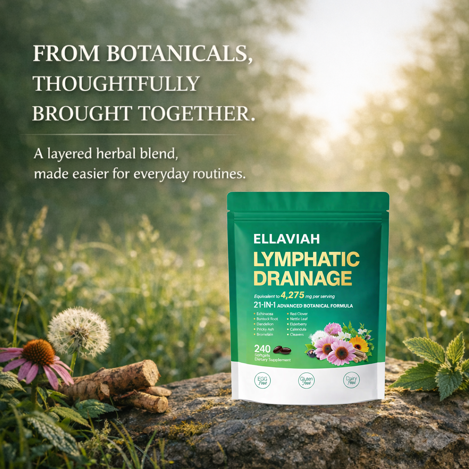 Lymphatic Drainage Softgels, 240 Softgels, 80 Servings