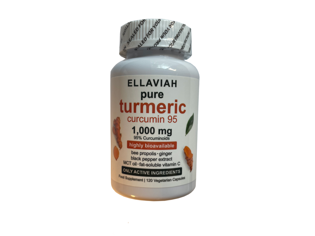Turmeric Curcumin 95 Capsules with Ginger, Vitamin C & Black Pepper, 120 Count