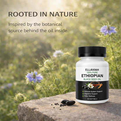 Ethiopian Black Seed Oil Softgels, 800 mg Per Serving, 60 Count