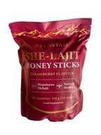 She-Lajit Strawberry Honey Sticks with Shilajit, Shatavari & Saffron, 32 Sticks