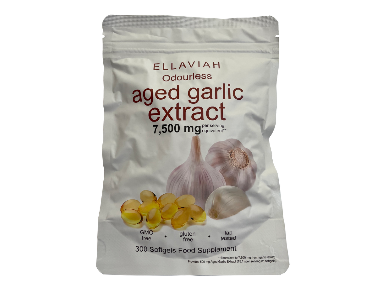 Odorless Aged Garlic Extract 500 mg Softgels, 300 Count