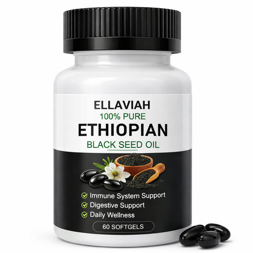 Ethiopian Black Seed Oil Softgels, 800 mg Per Serving, 60 Count