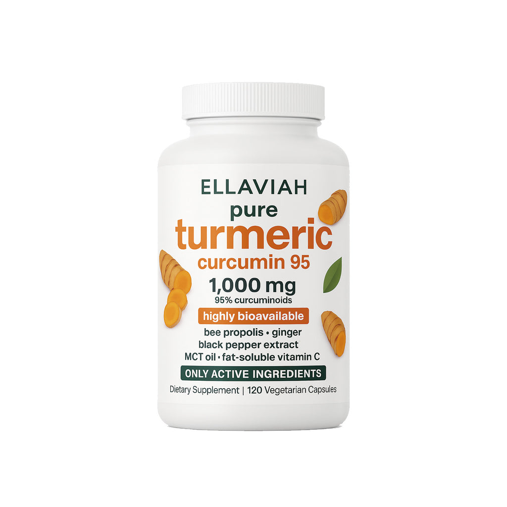 Turmeric Curcumin 95 Capsules with Ginger, Vitamin C & Black Pepper, 120 Count