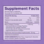 Multi Collagen Complex for Women | Types I, II, III, V & X | with Vitamin C, Biotin & Hyaluronic Acid | 240 Capsules